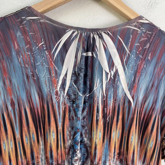 World Unity Womens Plus XXL Tunic Top Short Sleeve Asymmetrical Hem Shirt - Picture 13 of 13